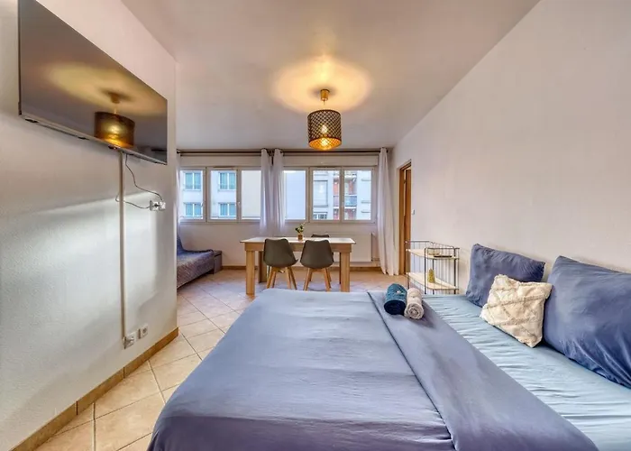 Lägenhet Le Nuage De La Gare - Private Parking Reims